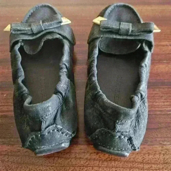 Burberry Kids Sumpter Black Suede Mocasins Size 27 NWB - Picture 2 of 8